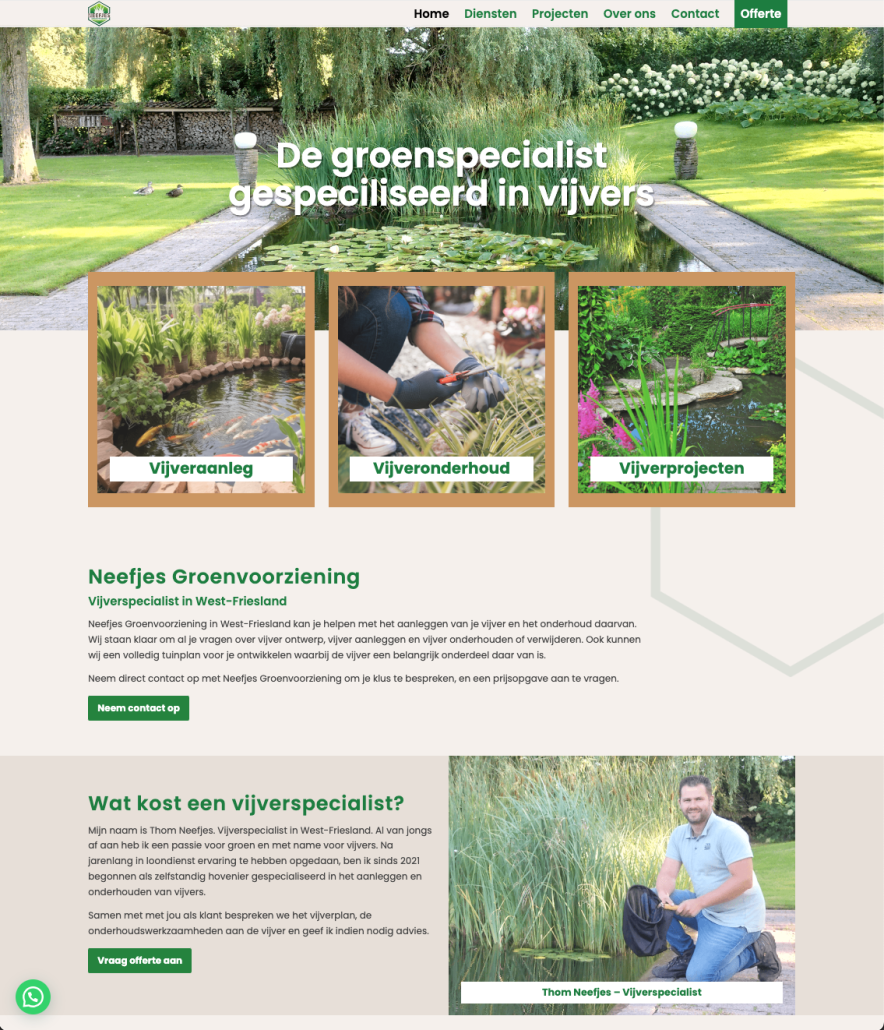 Webdesign De Goorn - Project Direct ✓ Website laten maken ✓ WordPress ✓ Webdesign ✓ Webwinkel ✓ Vindbaar in Google