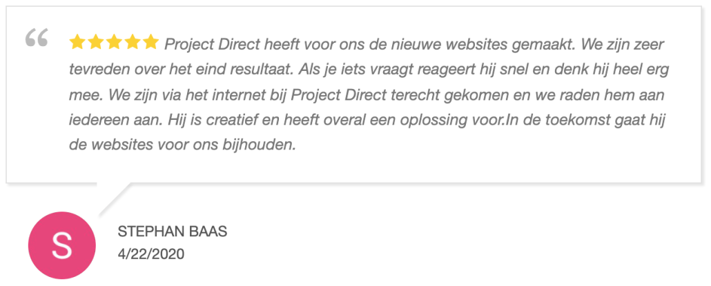 Webdesign De Goorn - Project Direct ✓ Website laten maken ✓ WordPress ✓ Webdesign ✓ Webwinkel ✓ Vindbaar in Google